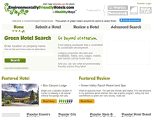 Tablet Screenshot of environmentallyfriendlyhotels.com